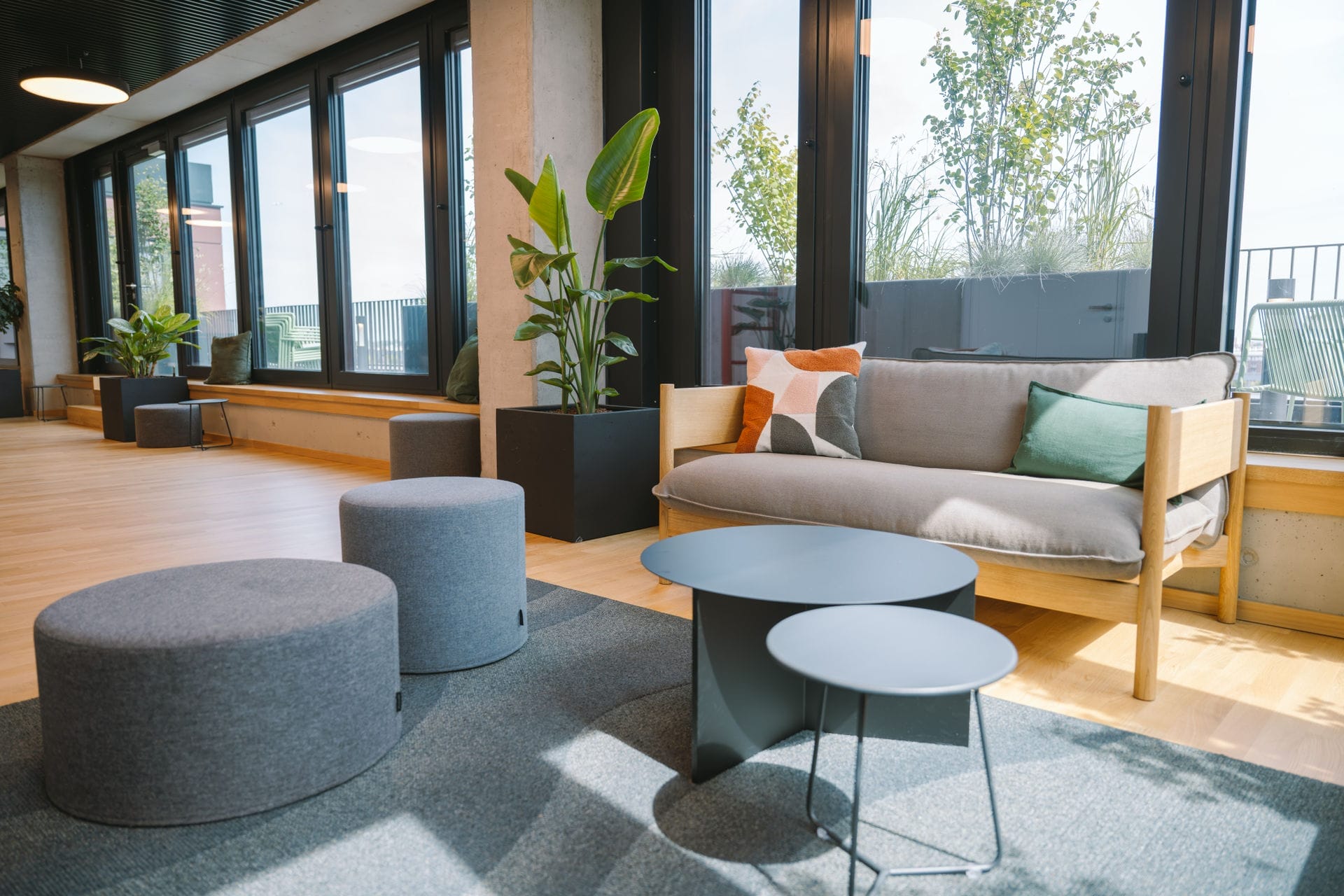 Our open lounges serve as a social hub