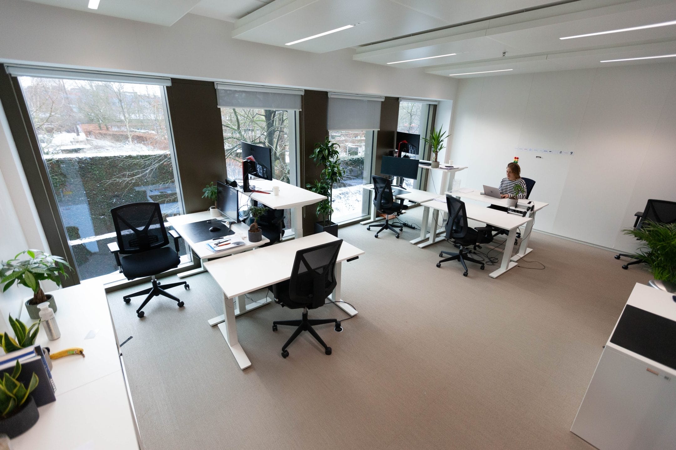 Private offices based on our company pillars: design, well being, technology, sustainability. And we add our hospitality to it.