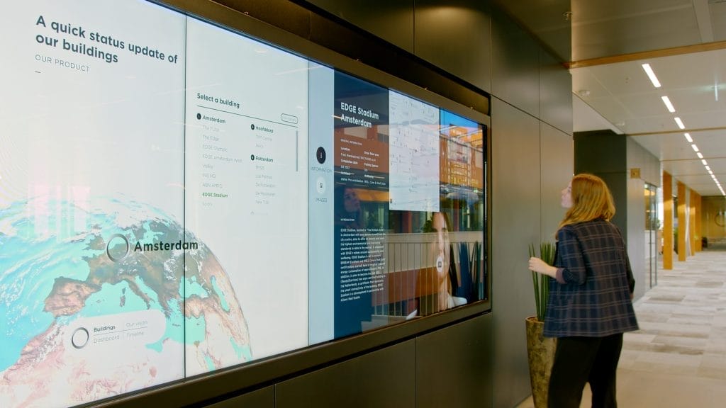 Ergonomisches Bürodesign der Zukunft mit KI-Integration bei EDGE Workspaces.